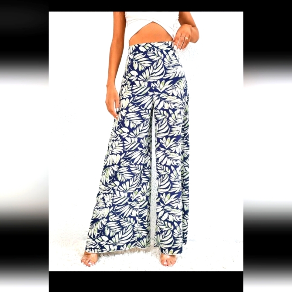 Pants beach pants with floral print